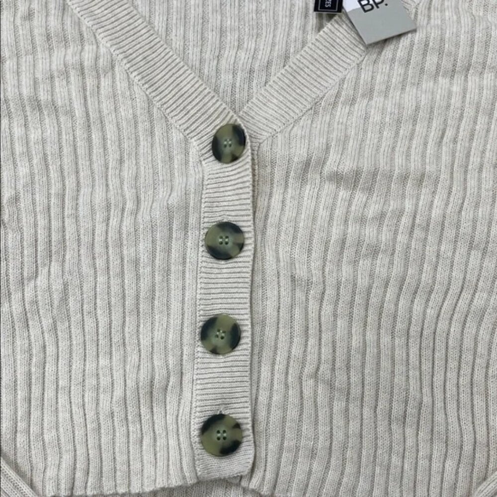 BP. Cropped Ribbed Cardigan - Picture 4 of 10